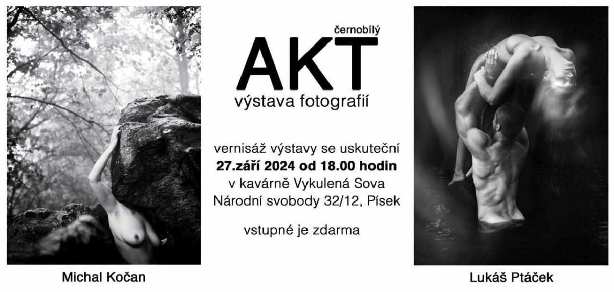 Plakát - Černobílý akt - výstava fotografií