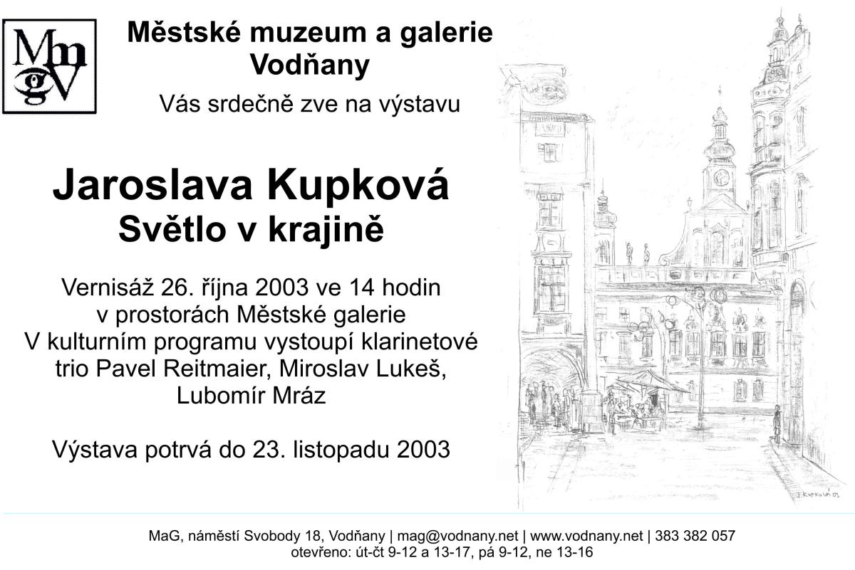 Plakát - Jaroslava Kupková