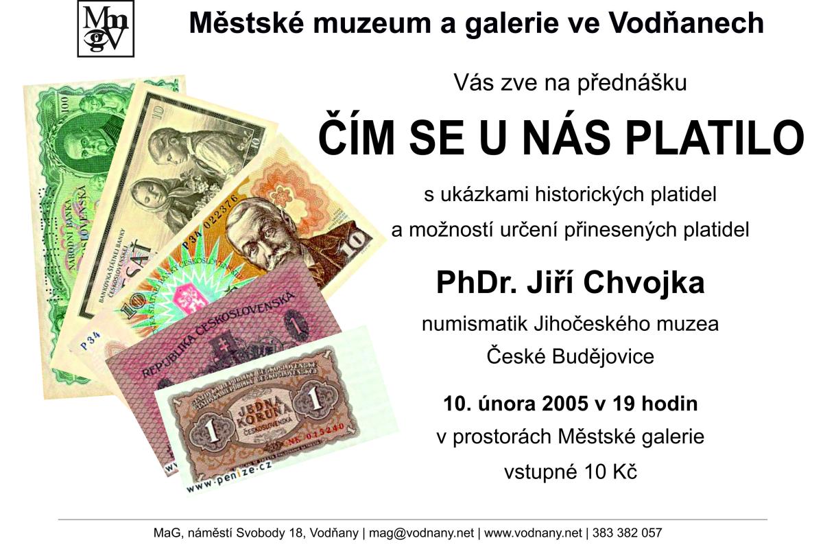 Plakát - Čím se u nás platilo