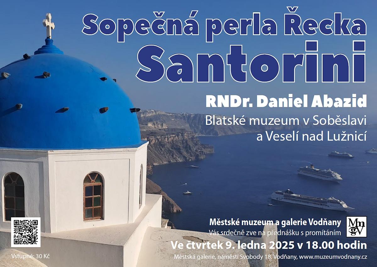 Plakát - Santorini - sopečná perla Řecka