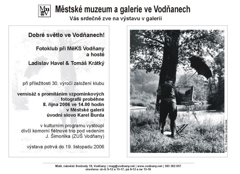 Plakát - Fotoklub Vodňany a hosté – Ladislav Havel & Tomáš Krátký