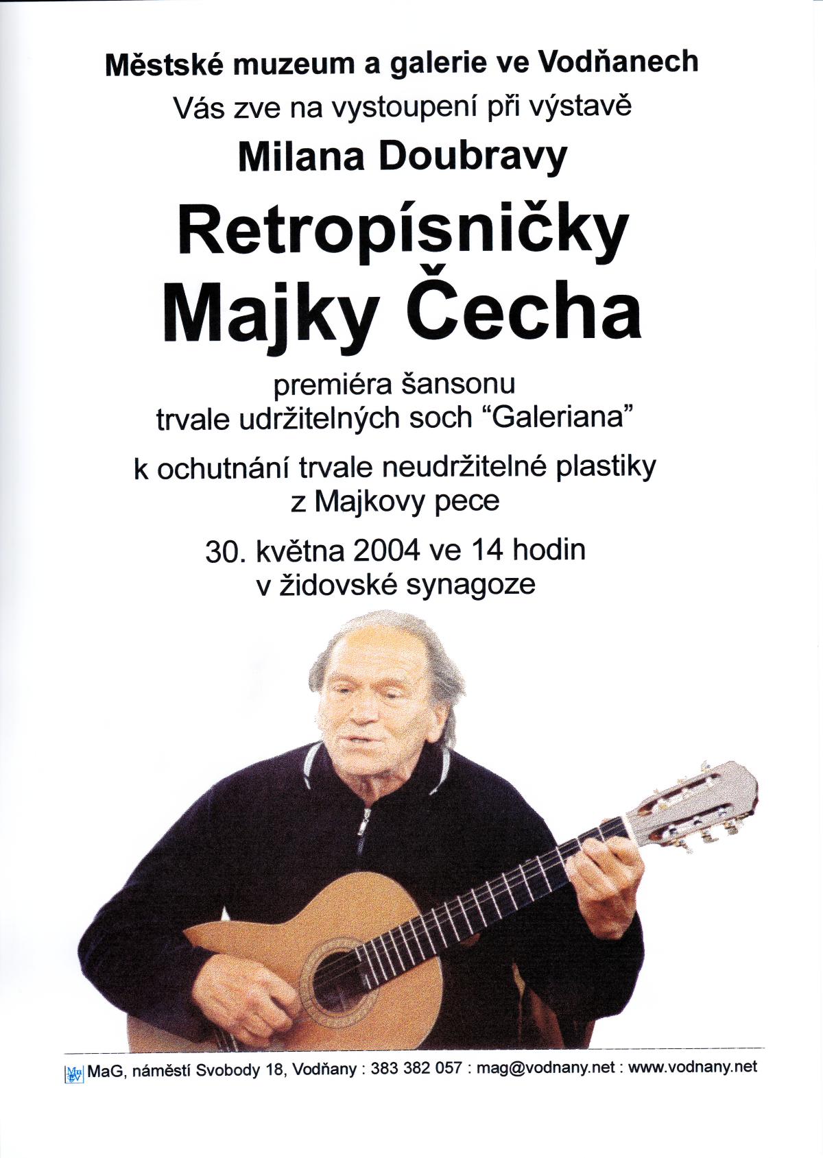 Plakát - Retropísničky Majky Čecha