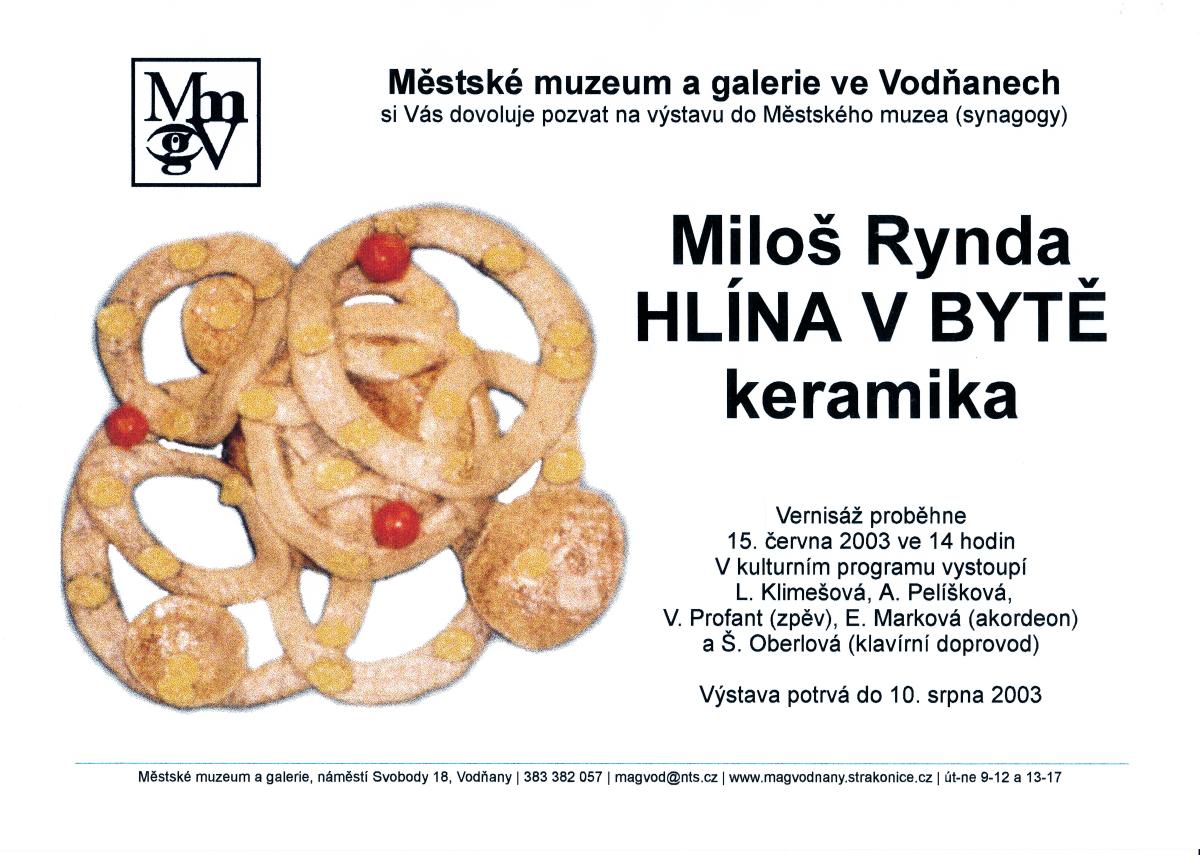 Plakát - Miloš Rynda