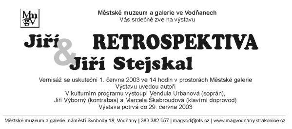 Plakát - Jiří & Jiří Stejskal